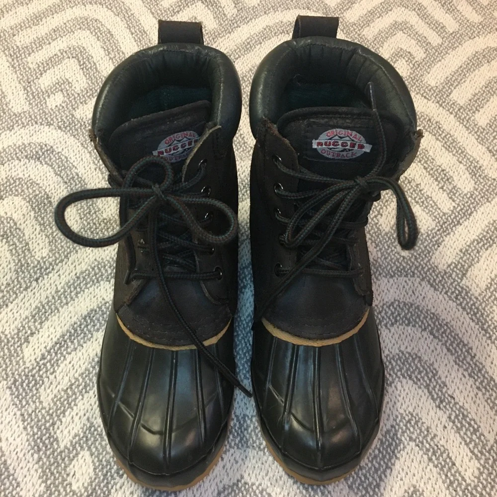 RUGGED OUTBACK Men’s Thermolite DuPont Duck Boots, Size 5